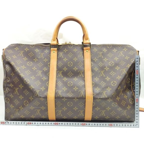 100% Authentic Louis Vuitton Keepall Bandouliere 50 Monogram Hand Bag #MN699 - Picture 2 of 9